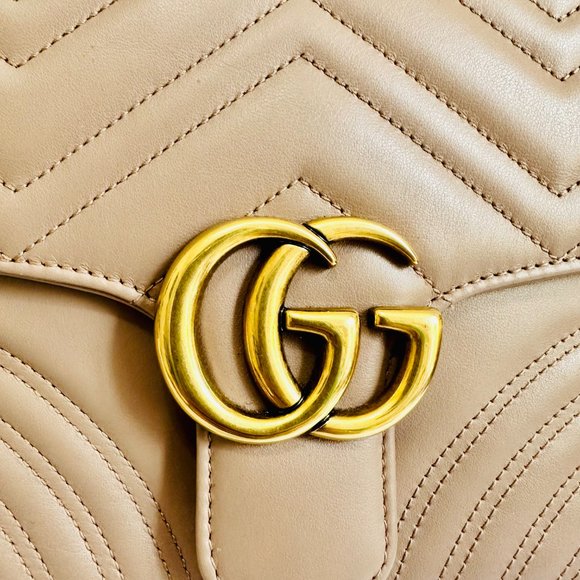 NWOT AUTH GUCCI GG MARMONT SMALL TOP HANDLE SATCHEL SHOULDER BAG 498110.204991 - Picture 2 of 14